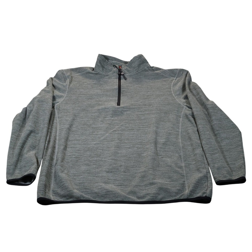Avalanche Pullover Mens XL Gray Half Zip Sweater Outdoor Hiking Stretch Athletic